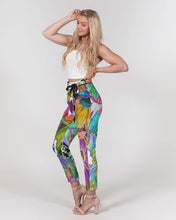 Load image into Gallery viewer, whole LOTTA flowers DOUBLE TAKE Women&#39;s Belted Tapered Pants
