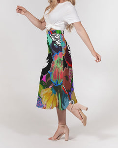 whole LOTTA flowers DOUBLE TAKE Women's A-Line Midi Skirt