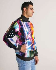 urbanAZTEC Men's Stripe-Sleeve Track Jacket