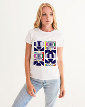 Load image into Gallery viewer, 3D Jeweled Flag Women&#39;s Graphic Tee
