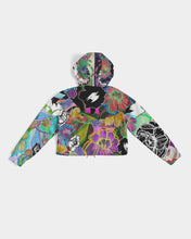 Load image into Gallery viewer, whole LOTTA flowers DOUBLE TAKE Women&#39;s Cropped Windbreaker
