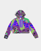 Load image into Gallery viewer, PURPLE-ATED FUNKARA Women&#39;s Cropped Hoodie
