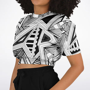 Womens CRAGLINES Athletic Short Sleeve Crop