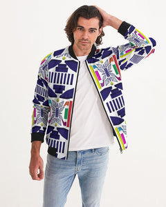 3D Jeweled Flag Men's Bomber Jacket