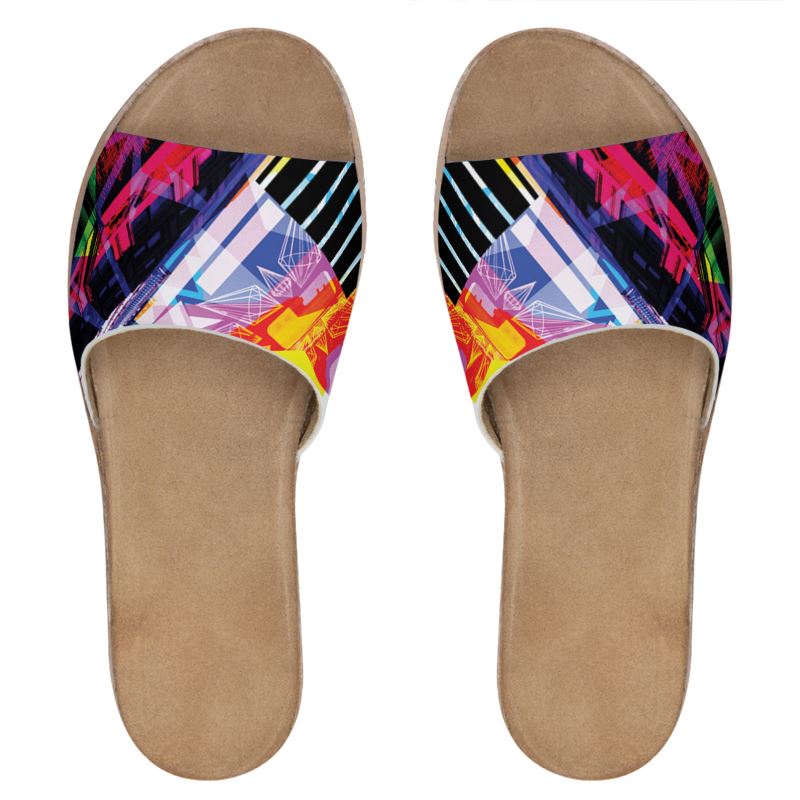 urbanAztec Womens Leather Sliders