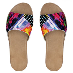 urbanAztec Womens Leather Sliders