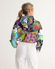 Load image into Gallery viewer, whole LOTTA flowers DOUBLE TAKE Women&#39;s Cropped Windbreaker
