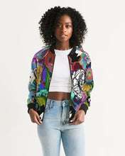 Load image into Gallery viewer, whole LOTTA flowers DOUBLE TAKE Women&#39;s Bomber Jacket
