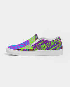 PURPLE-ATED FUNKARA Men's Slip-On Canvas Shoe