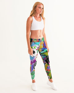 whole LOTTA flowers DOUBLE TAKE Women's Yoga Pants