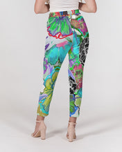 Load image into Gallery viewer, whole LOTTA flowers DOUBLE TAKE Women&#39;s Belted Tapered Pants
