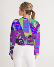 Load image into Gallery viewer, PURPLE-ATED FUNKARA Women&#39;s Cropped Sweatshirt
