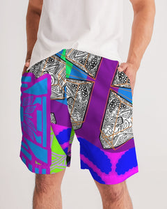 PURPLE-ATED FUNKARA Men's Jogger Shorts