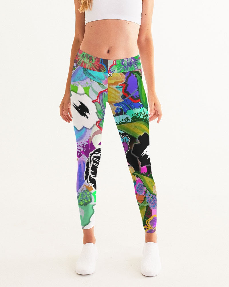 whole LOTTA flowers DOUBLE TAKE Women's Yoga Pants