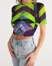 Load image into Gallery viewer, GALAXY GEO URBAN Women&#39;s Twist-Front Cropped Tee
