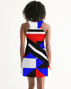 80s Diamond half Women's Racerback Dress