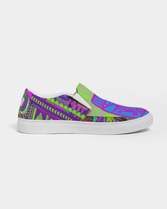 PURPLE-ATED FUNKARA Women's Slip-On Canvas Shoe