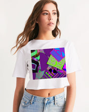 Load image into Gallery viewer, PURPLE-ATED FUNKARA Women&#39;s Cropped Tee
