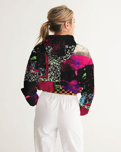 Static Electricity Women's Cropped Windbreaker