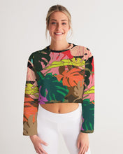 Load image into Gallery viewer, MONSTERA Women&#39;s Cropped Sweatshirt
