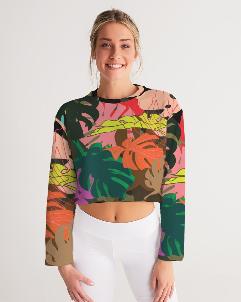 MONSTERA Women's Cropped Sweatshirt