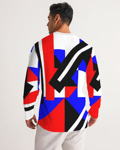 80s Diamond half Men's Long Sleeve Sports Jersey