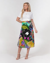 Load image into Gallery viewer, whole LOTTA flowers DOUBLE TAKE Women&#39;s A-Line Midi Skirt
