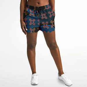 Womens CONTINUOUS PEACE Cotton Shorts