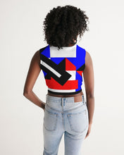 Load image into Gallery viewer, 80s Diamond half Women&#39;s Twist-Front Tank
