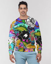 Load image into Gallery viewer, whole LOTTA flowers DOUBLE TAKE Men&#39;s Classic French Terry Crewneck Pullover
