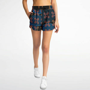 Womens CONTINUOUS PEACE Cotton Shorts