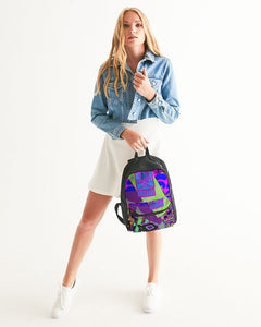 PURPLE-ATED FUNKARA Small Canvas Backpack