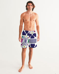 3D Jeweled Flag Men's Swim Trunk