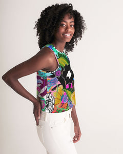 whole LOTTA flowers DOUBLE TAKE Women's Cropped Tank