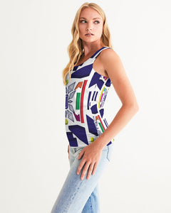 3D Jeweled Flag Women's Tank