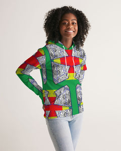 FUNKARA POLYGON CLOTH 1 Women's Hoodie