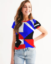 Load image into Gallery viewer, 80s Diamond half Women&#39;s Tee
