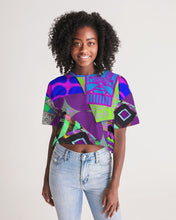 Load image into Gallery viewer, PURPLE-ATED FUNKARA Women&#39;s Lounge Cropped Tee
