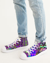 Load image into Gallery viewer, PURPLE-ATED FUNKARA Men&#39;s Hightop Canvas Shoe
