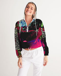 Static Electricity Women's Cropped Windbreaker