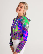 Load image into Gallery viewer, PURPLE-ATED FUNKARA Women&#39;s Cropped Hoodie
