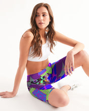 Load image into Gallery viewer, PURPLE-ATED FUNKARA Women&#39;s Mid-Rise Bike Shorts
