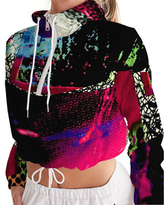 Static Electricity Women's Cropped Windbreaker