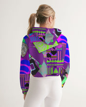 Load image into Gallery viewer, PURPLE-ATED FUNKARA Women&#39;s Cropped Hoodie
