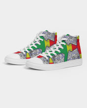 Load image into Gallery viewer, FUNKARA POLYGON CLOTH 1 Women&#39;s Hightop Canvas Shoe
