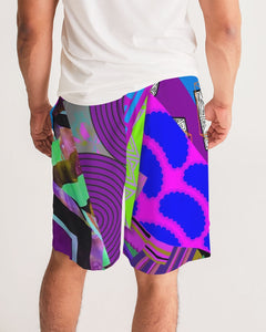 PURPLE-ATED FUNKARA Men's Jogger Shorts