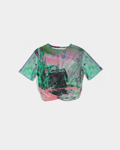 painters table 2 Women's Twist-Front Cropped Tee