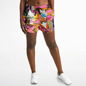 Womens POUR PARTY Athletic Shorts