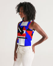 Load image into Gallery viewer, 80s Diamond half Women&#39;s Cropped Tank
