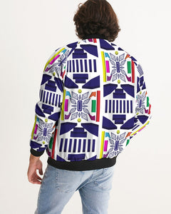 3D Jeweled Flag Men's Bomber Jacket